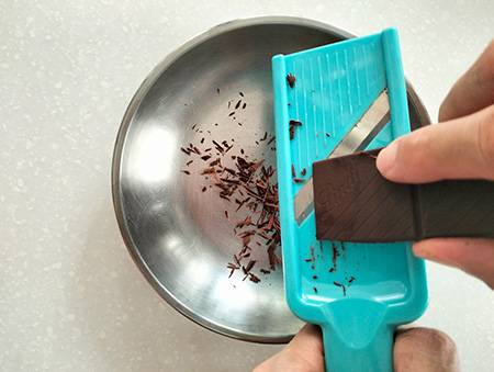 Grating chocolate